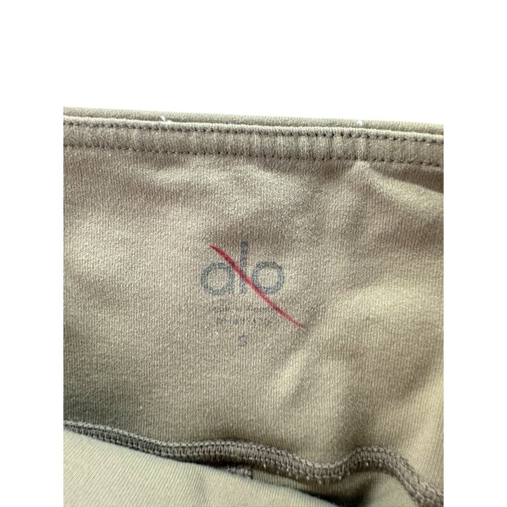 ALO Yoga Olive Green Ribbed Moto Leggings - Picture 3 of 8
